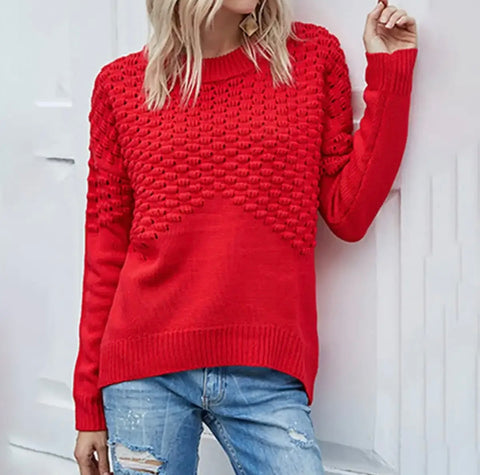 Melanie Sweater - red