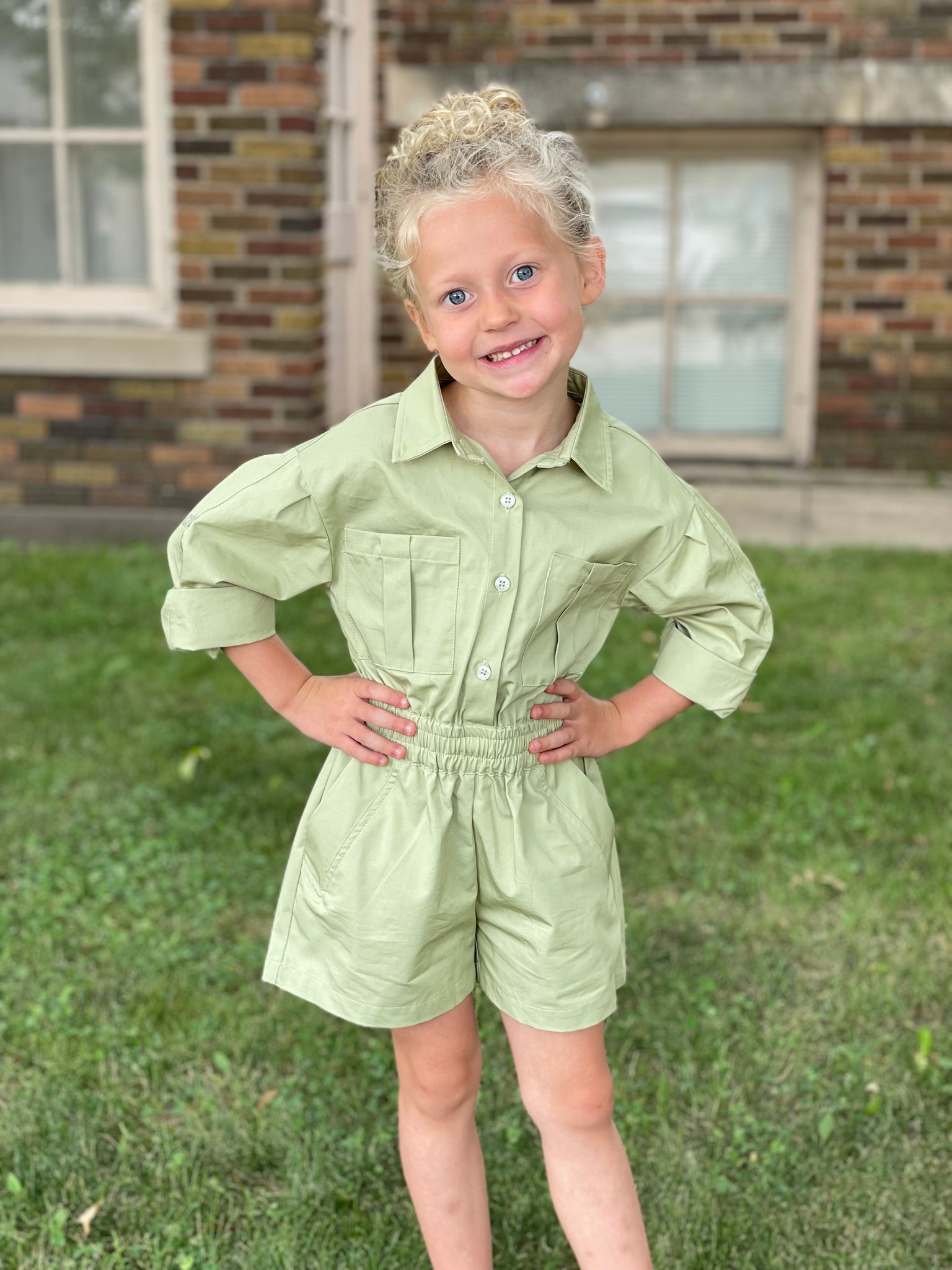 Green Romper - kids (8)